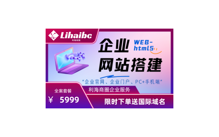 企业官网企业门户网站搭建全案含域名含服务