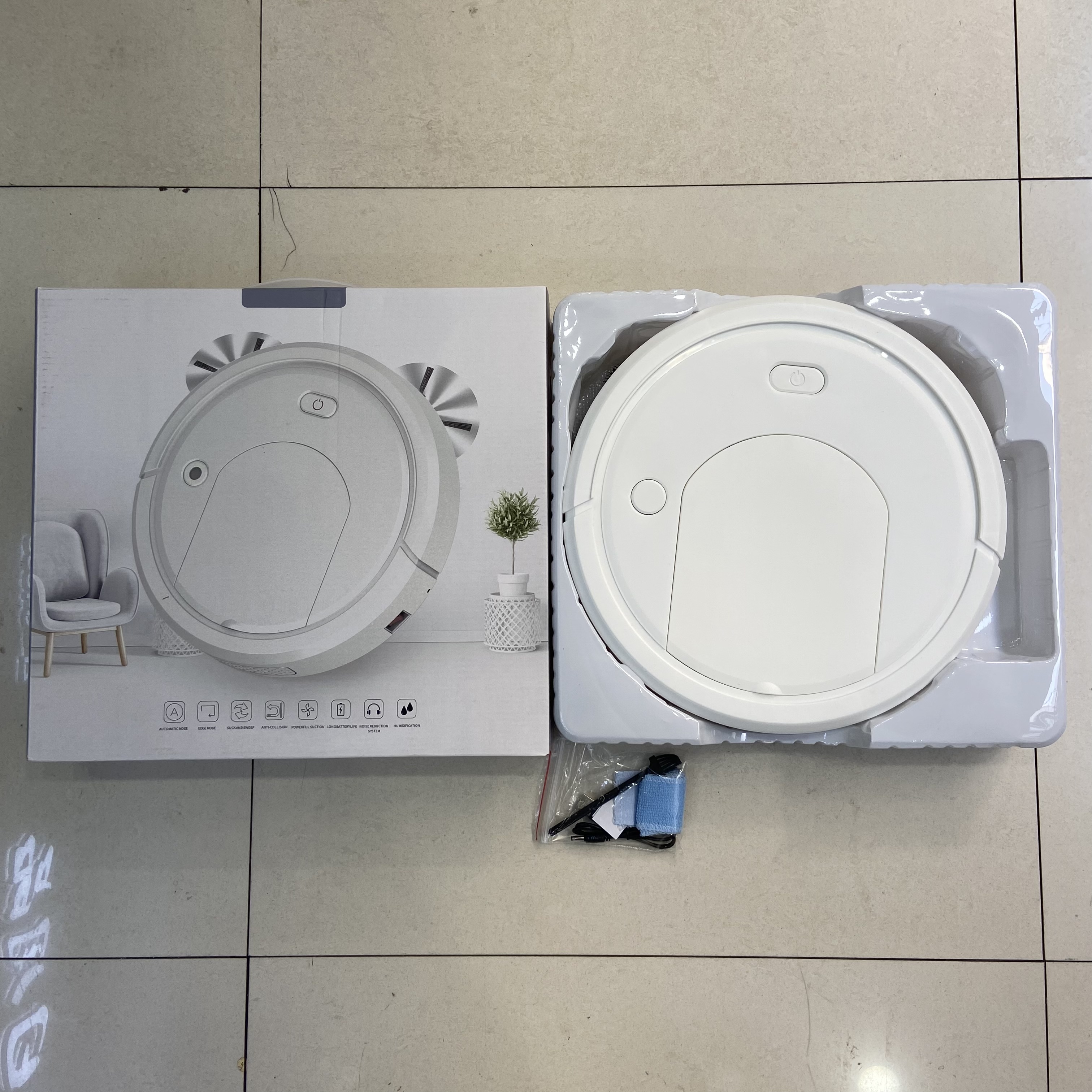 自动扫地机器人扫拖一体USB充电家用懒人智能吸尘器
