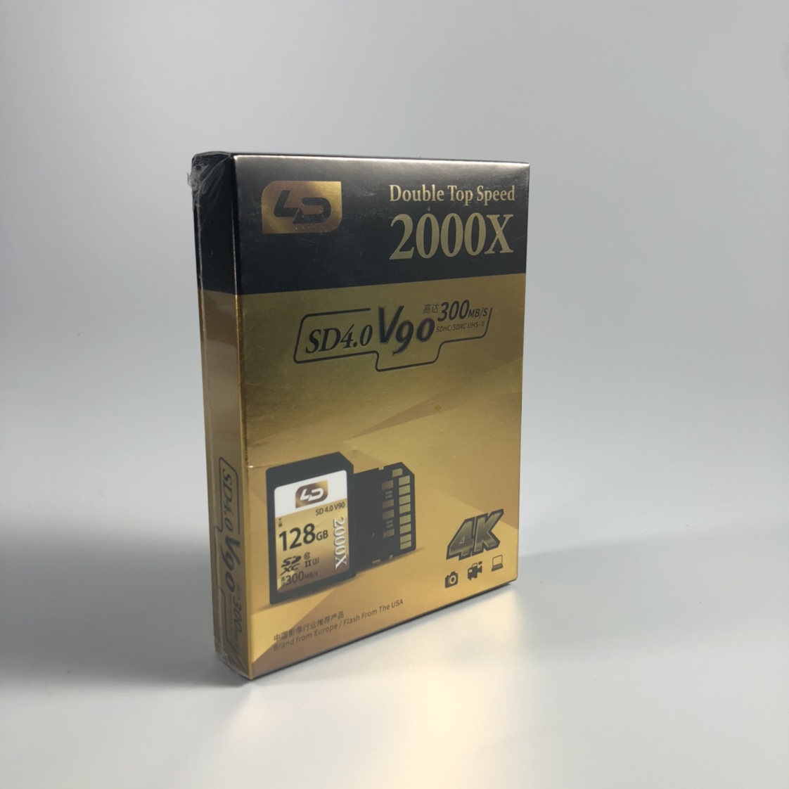 128G。 LD2000x。4K
SD3.0V90高达300MB/S
SDHC/