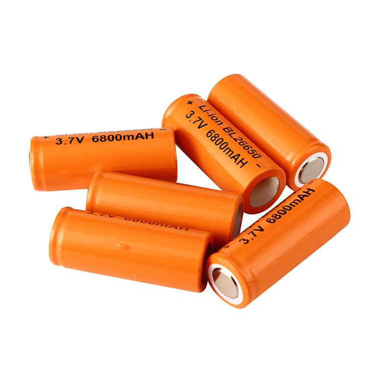 厂家批发 26650锂电池 3.7V 大容量手电筒锂电池 强光手电筒专用