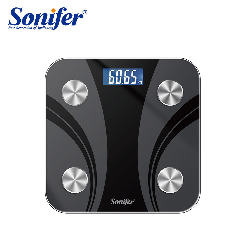 Sonifer 蓝牙家用数|码|玻璃电子体脂秤 Body Scale SF-19