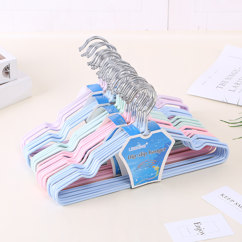 6017丽挺儿童浸胶防滑干湿两用家用衣架