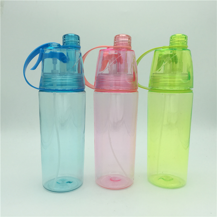 夏季创意喷雾水杯降温水瓶户外运动水壶便携