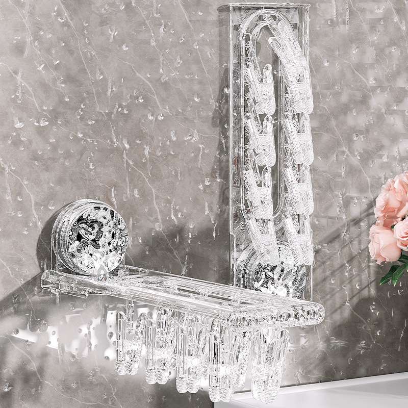 S44-2312640折叠衣架多夹子壁挂