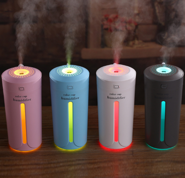 彩光杯加湿器USB迷你加湿器 办公家用静