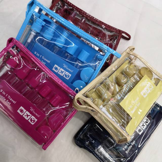 厂家直销旅行分装瓶套装喷雾瓶透明塑料瓶