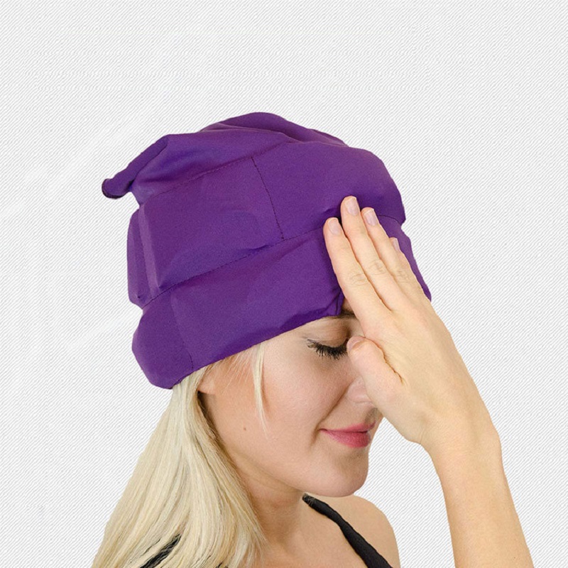 多功能凝胶冷热敷帽PVC冰袋魔法凝胶冰帽