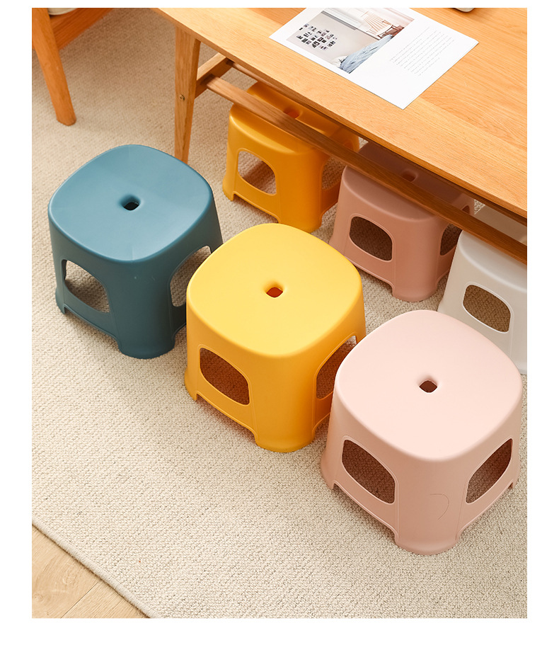 儿童塑料板凳加厚卫生间防滑踩脚宝宝脚踏洗澡矮凳子家用小凳子