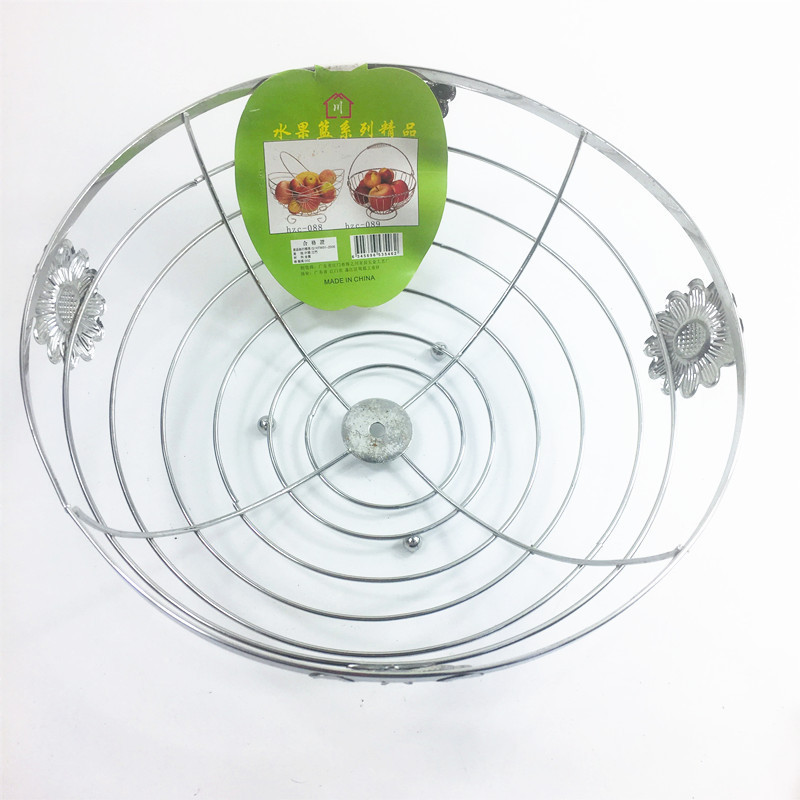 批发9.9水果篮 弧形加深果篮 不锈钢椭