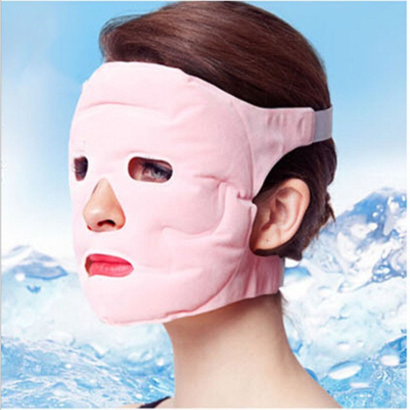 托玛琳面罩磁石凝胶PVC冷敷热敷面罩面膜冰敷术后降温冰袋面罩