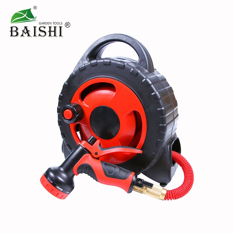 新款手提式洗车便携园林水管车家用简易浇花花园卷管器水管收纳架
