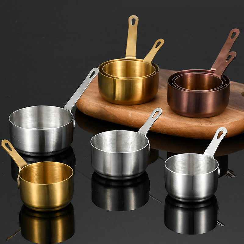 304不锈钢短柄酱料杯韩式西餐厅牛排蘸料