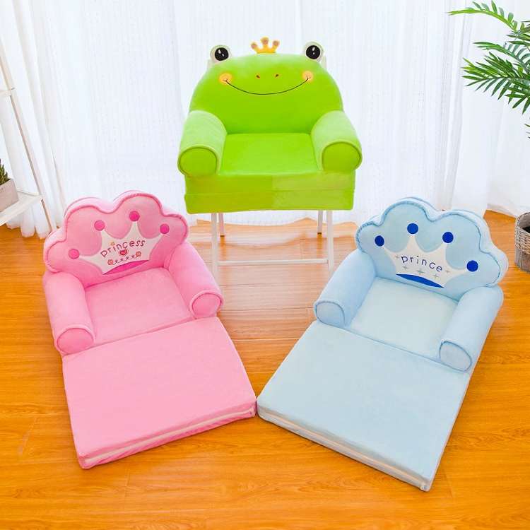 儿童折叠小沙发卡通可爱男孩女孩躺座椅午睡