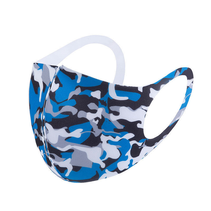 艾尚秀时尚口罩防尘防雾霾透气个性迷彩口罩