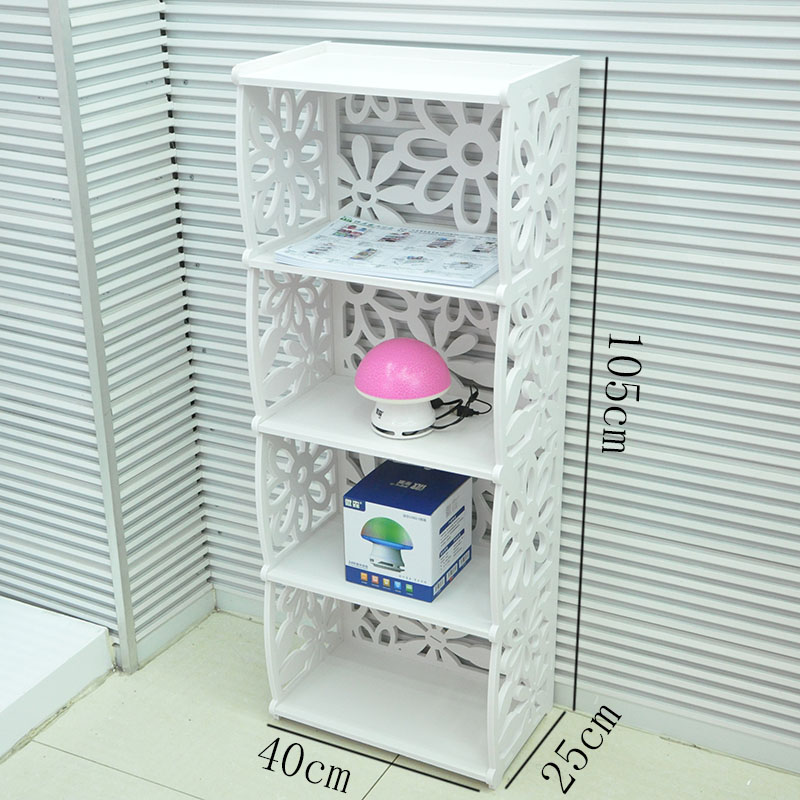 pcv板木塑板置物架角落架卫生间洗手间客厅书架收纳架