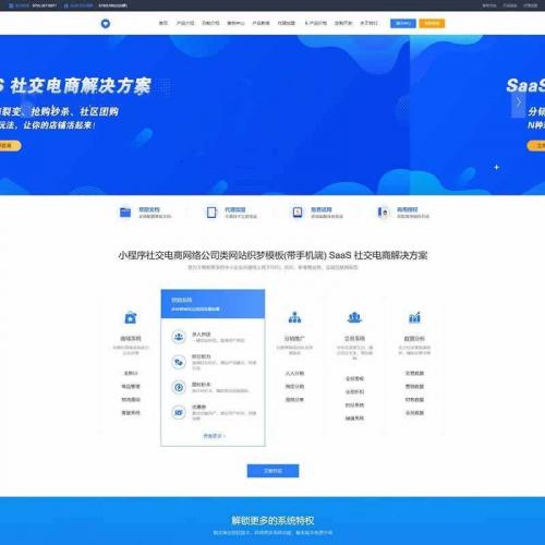 互联网公司小程序官网SaaS小程序社交电